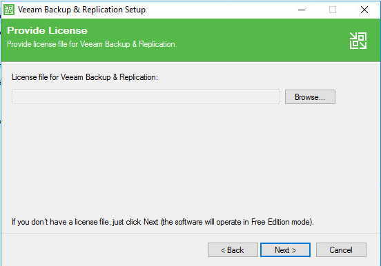 Veeam Backup&Replication Installation screen 3