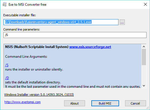 exe to msi